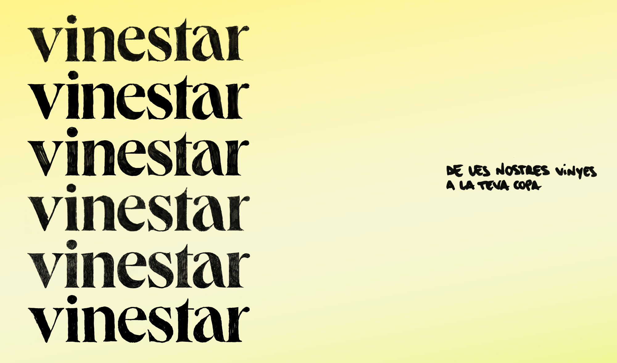 Variaciones del logo de Vinestar